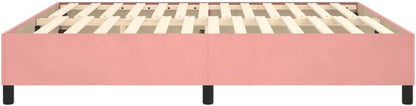 Lechnical Giroletto a Molle Rosa 200x200 cm in Velluto,Mobili,Letti e Accessori,Letti e telai per Letti