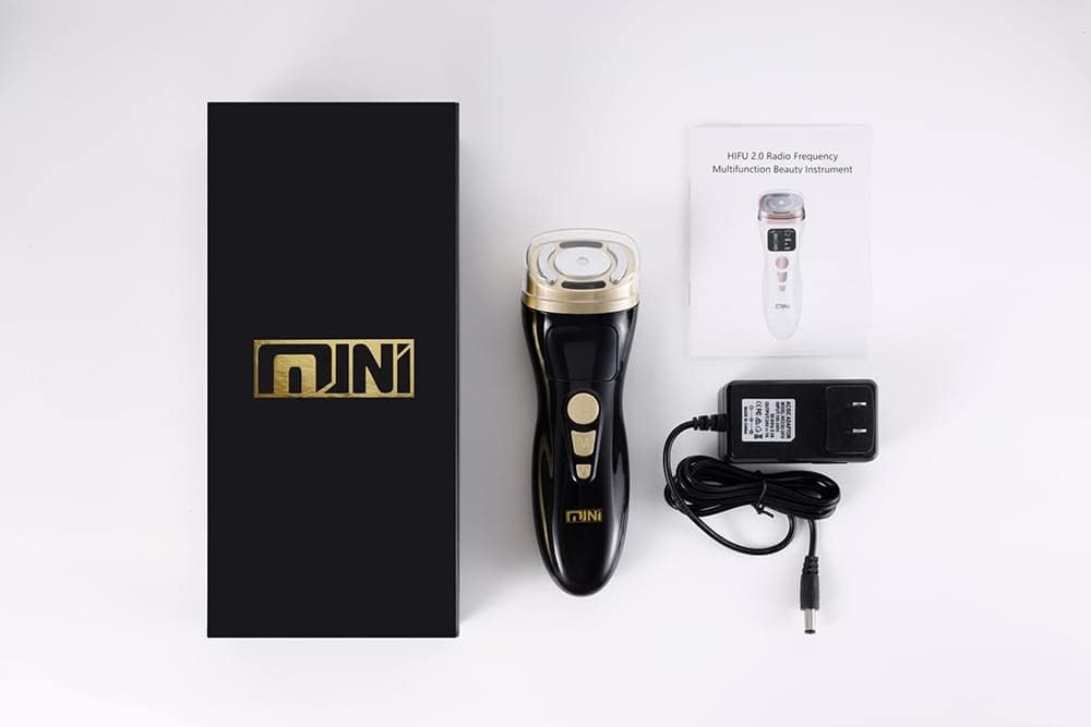 NEW Mini HIFU Machine Ultrasound Machine RF Fadiofrecuencia EMS Microcurrent Lift Firm Tightening Skin Wrinkle Skin Care Product (White)