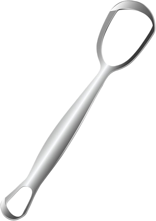 Tongue Scrubber, Stainless Steel Tongue Cleaner, Fan Shaped Oral Care Tool, Improve Hygiene, Ideal for Family, Adults, Bad Breath Remover, Teeth Health, 6.1 x 1.5 Inch