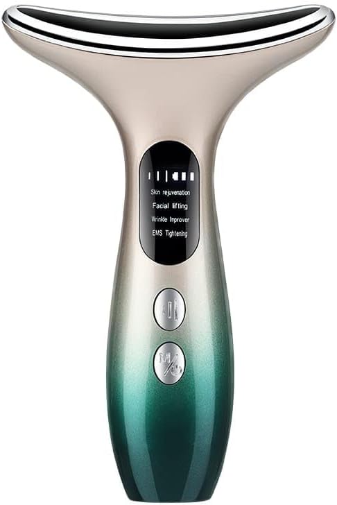 Microcurrent Face Neck Lift Beauty LED Photon Red Light Therapy Facial Massager Skin Care Anti Wrinkle Double Chin Tightening