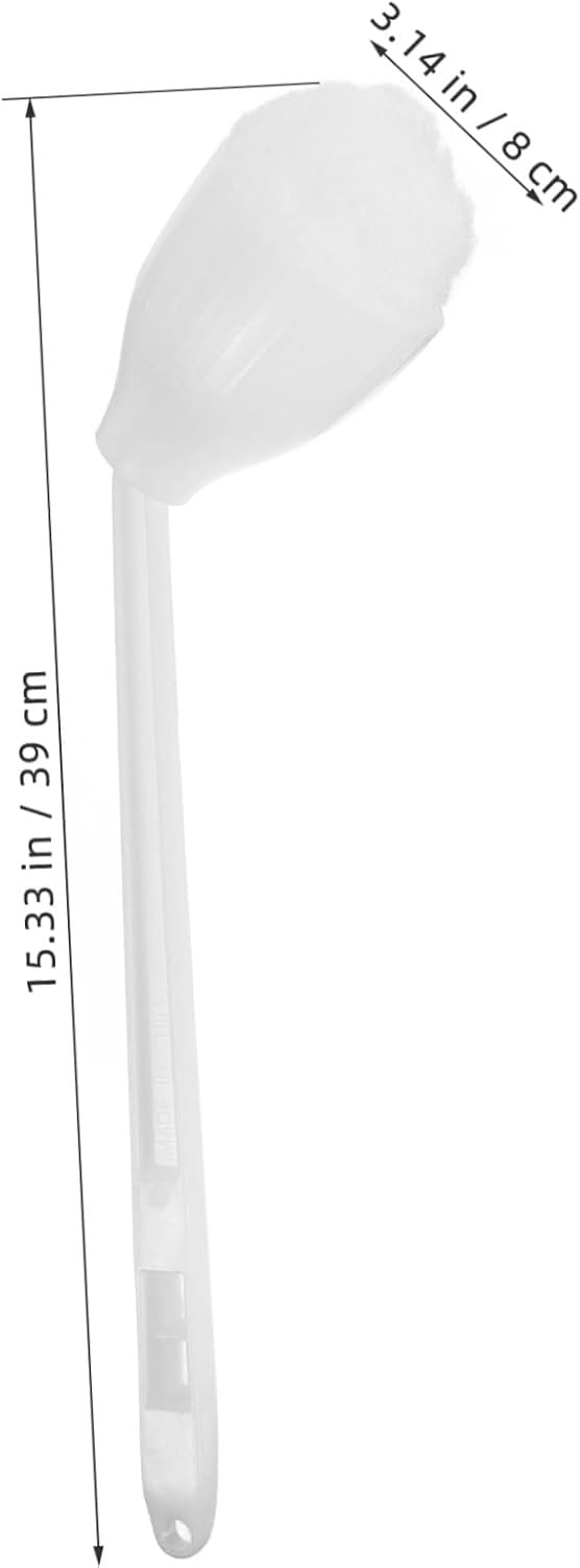 IMIKEYA Toilet Bowl Brush with Long Ergonomic Handle Soft Swab Mop for Easy Cleaning for All Toilet Types