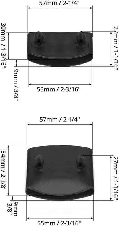 Shusmda 40Pcs Furniture Accessory Plastic Bed Slat End Caps Holders for Holding Securing Wooden Slats Bed Board Skeleton Frame