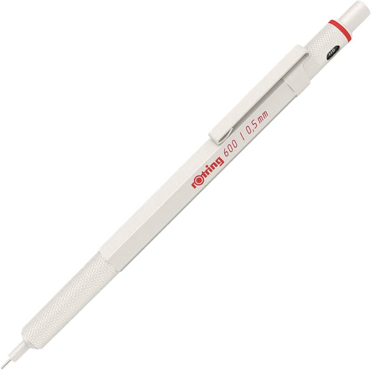 Rottling Mechanical Pencil Pearl White 600 2158795 0.5mm rOtring Mechanical Pencil Fine Writing Stationery German Drafting Pen Professional Ballpoint Pen