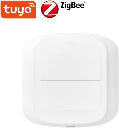 Snblzhef Tuya Zigbee 2 Gang Scene Button Switch Push Remoter Panel Smart Home Linkage Automation Sence Controller Zigbee Version