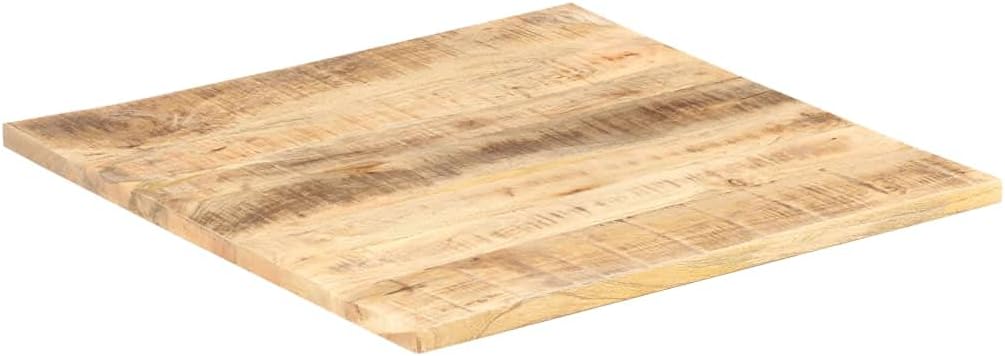 vidaXL Solid Wood Mango Table Top Indoor Dining Room Kitchen Restaurant Dinner Replacement Table Top Home Furniture Table Accessory