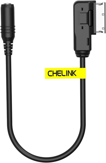 Chelink, MI to 3.5mm Female Adapter Cable Connect Your Mercedes Benz Radio Interface to Smartphones, Headphones, Speakers and Similar