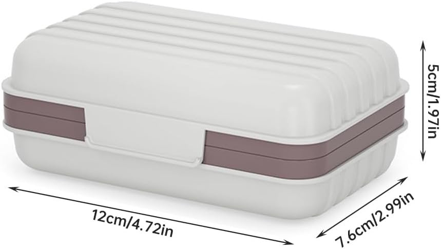 Leakproof Travel Soap Dish with Lid,Travel Soap Containers,Portable Travel Soap Case, Draining Soap Bar Holder for Traveling Camping Outdoor Gym Bathroom Home Tools
