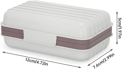Leakproof Travel Soap Dish with Lid,Travel Soap Containers,Portable Travel Soap Case, Draining Soap Bar Holder for Traveling Camping Outdoor Gym Bathroom Home Tools