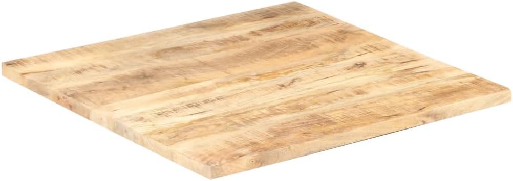 vidaXL Solid Wood Mango Table Top Indoor Dining Room Kitchen Restaurant Dinner Replacement Table Top Home Furniture Table Accessory