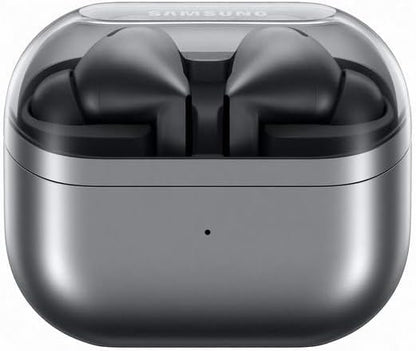 Samsung Galaxy Buds3Pro, Wireless Bluetooth Earbuds with Adaptive Noise Control, Sweat and Water Resistance, AI translator, Hi-Fi Sound, 360 Audio – Silver (CAD Version & Warranty)