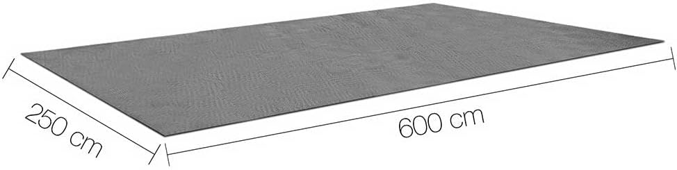 Weisshorn 6 x 2.5m Picnic Blanket, Floor Mat Outdoor Picnics Rug Camping Tarp Caravan Mesh Mats Annex Matting Ground Sheet for Hiking Travel Beach Garden, Heavy Duty UV Treated with Carry Bag Grey