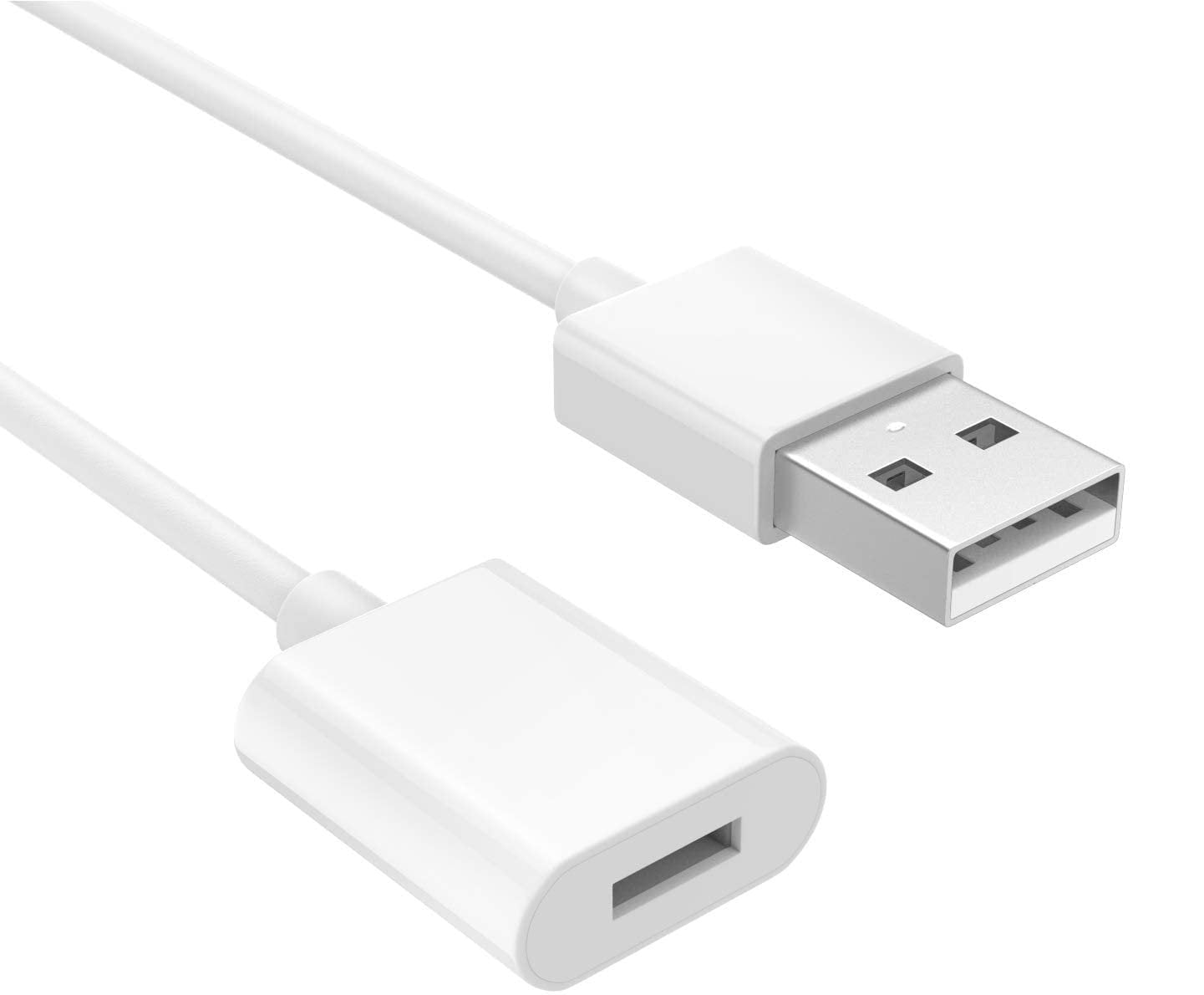 MoKo Charging Adapter Cable Compatible with Apple Pencil 1st, Connector Charger Compatible with iPad Pro 12.9 10.5 9.7 / iPad Air 3 / iPad Mini 5 2019 Pen Accessories, White