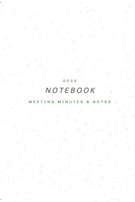 Meeting Notebook: Meeting Minutes and Notes 2025: Keep on top of your meetings by recording attendees, agenda, updates and action points.