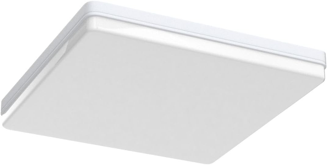 EASY EAGLE LED Ceiling Light Square Ceiling Light 48W Modern Light 6500K 4800LM IP44 Lamp for Bathroom, Kitchen, Bedroom, Living Room, Hallway, Office, Cellar, Diameter 30 cm