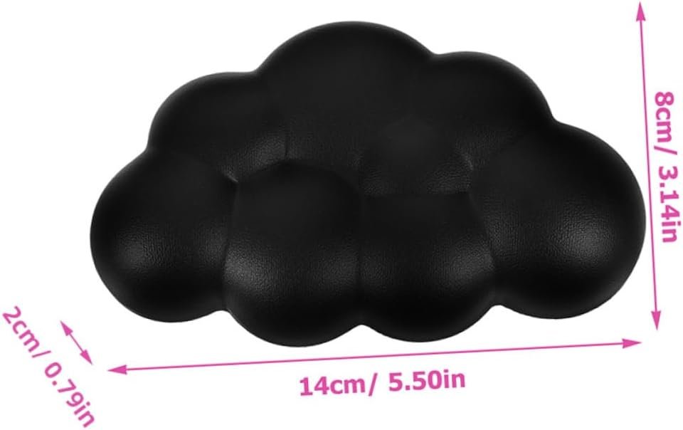 CAXUSD Ergonomic Keyboard Mat 2 Pack Wrist Rest Pad Skid-Resistant Comfortable Support for Desk Gaming