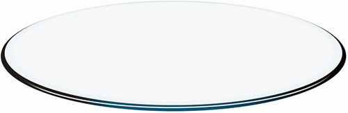 40" Round Tempered Glass Table Top, Transparent Table Surface 1/4'' Thick Pencil Polished Edge Multipurpose for Dining Table, Home Office Glass Countertop.