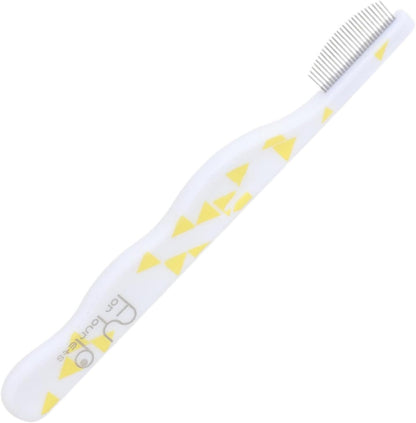 Stainless Steel Pet Grooming Comb -Action Massage & Tear Stain Remover For Dogs/Cats, Fine-Tooth Round Head Brush For Gentle Facial Hygiene, Easy-Clean Durable Design (white)