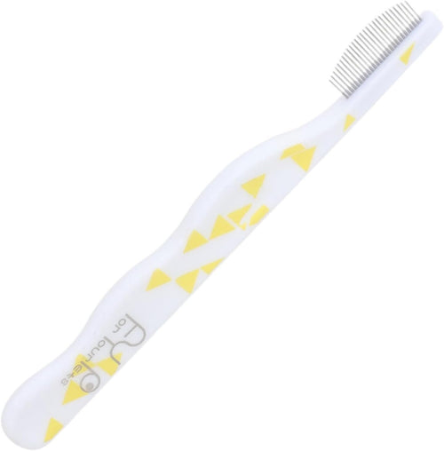 Stainless Steel Pet Grooming Comb -Action Massage & Tear Stain Remover For Dogs/Cats, Fine-Tooth Round Head Brush For Gentle Facial Hygiene, Easy-Clean Durable Design (white)