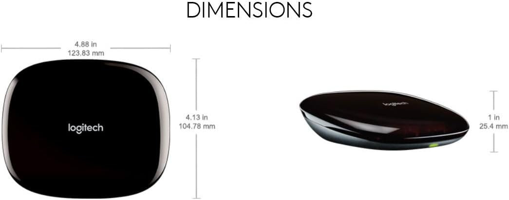 Logitech Harmony Home Hub for Smartphone Control of 8 Home Entertainment and Automation Devices (915-000238)