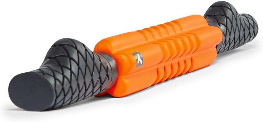 TriggerPoint Performance Grid STK Hand-Held Foam Roller, Handheld Foam Roller, Massage Roller, Muscle Roller Stick, Orange, 24 Inch/53 cm