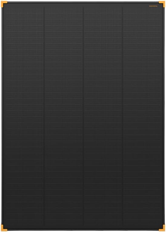 SAN HIMA 200W Monocrystalline Shingled Solar Panel - High-Efficiency Durable IP68 Fixed Solar Power Charger Compatible with Various Batteries, for 12V Off-Grid Boat RV Caravan Trailers Camping 4WDs