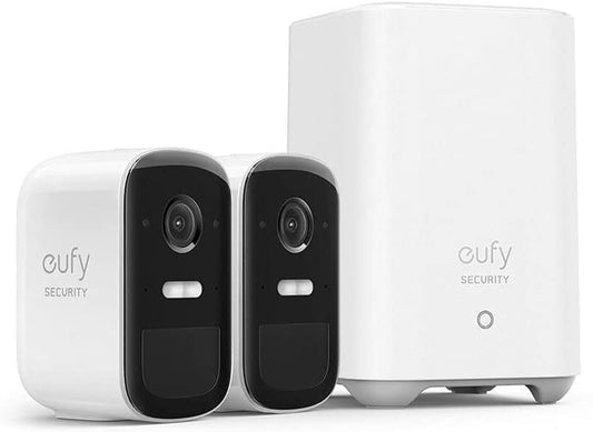 Eufy Security by Anker eufyCam 2C Pro Wireless Home Security System with 2K Resolution, 180-Day Battery Life, HomeKit Compatibility, IP67, Night Vision, 2-Cam Kit