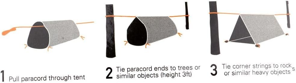 BESSTUUP Outdoor Lightweight Blanket Sleep Survival Camping Shelter Tent