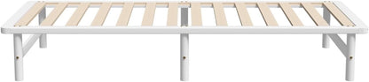 OIKITURE Wooden Bed Frame Single Size, Bed Frame Platform with Reinforced Slats - Compatible with Australian-Sized Mattresses, 190x91x30cm