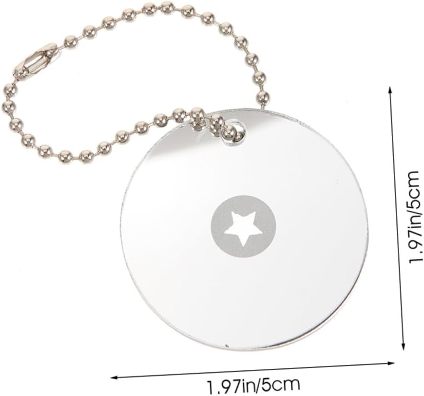 GOOHOCHY Outdoor Survival Gear 2pcs Compact Acrylic Signal Mirror Essential for Emergency Signaling