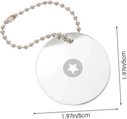 GOOHOCHY Outdoor Survival Gear 2pcs Compact Acrylic Signal Mirror Essential for Emergency Signaling