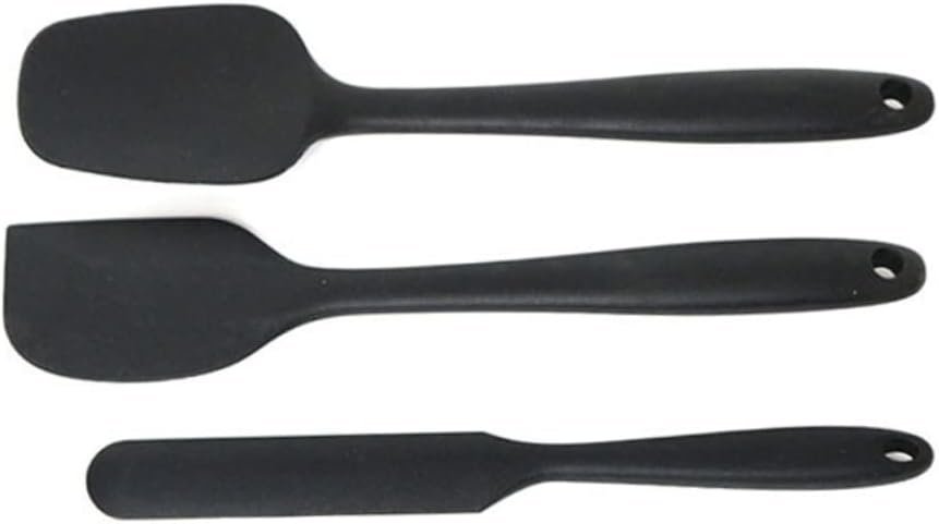 CLISPEED 1 Set/7pcs Prtical Cream Silicone Scraper Spatula Baking Gadgets Kitchen Supplies Bakery Kitchen Utensils (Black)