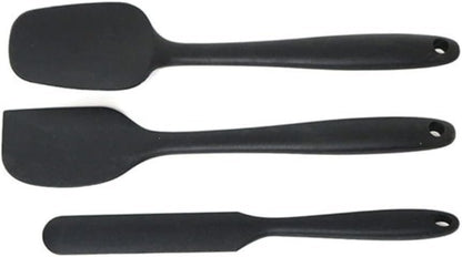 CLISPEED 1 Set/7pcs Prtical Cream Silicone Scraper Spatula Baking Gadgets Kitchen Supplies Bakery Kitchen Utensils (Black)