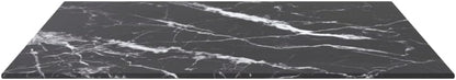 Black Marble Design Tempered Glass Tabletop 60 x 60 cm – Ideal for Dining Tavoli, Coffee Tavoli, Garden Tables – Safe, Durevole, Elegant Furniture Upgrade