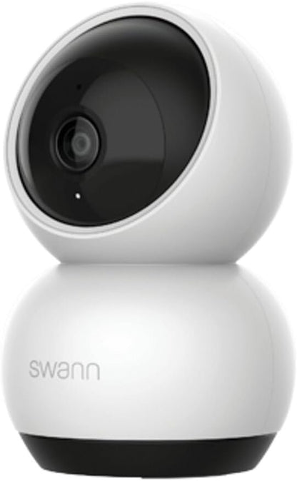 Swann EVO Pan-Tilt Wi-Fi Security Camera -2K HD Night Vision, Motion Detection,Siren,Two-Way Talk, Weatherproof,Free Recordingâ€‹- Keep an Eye on Your Home or Business from Anywhere