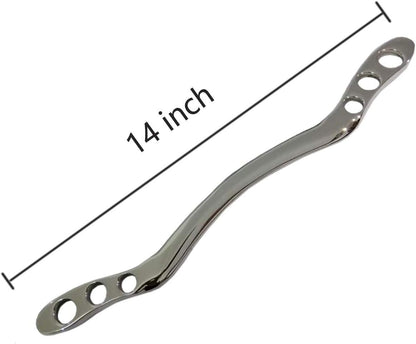VOOP MOZZ Gua sha tool Stainless Steel Guasha Massage Tool-IASTM Tool Muscle Scraper for soft Tissue Mobilization Physical Therapy use back, leg,shoulder (Long bar2)