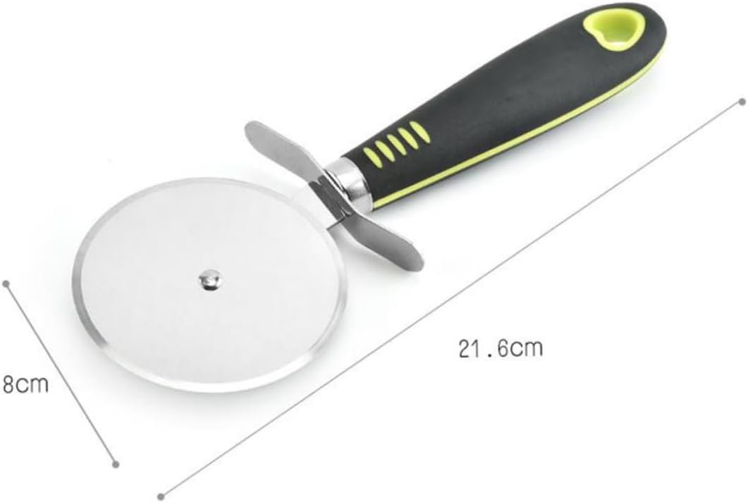Amosfun Set Da 7 Pezzi ruota per pizza utensili cucina acciaio gadget da cucina utensili da cucina pentole antiaderenti grattuggia apriscatole