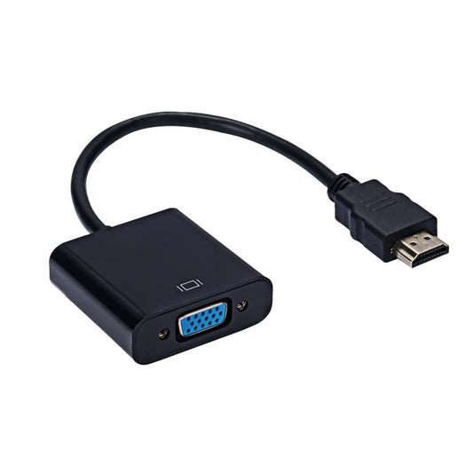 hsy HDMI to VGA Adapter,HD 1080P HDMI to VGA Adapter Converter Cable HDMI Male to VGA Famale Digital Analog Converter for Tablet Laptop PC TV (Black)