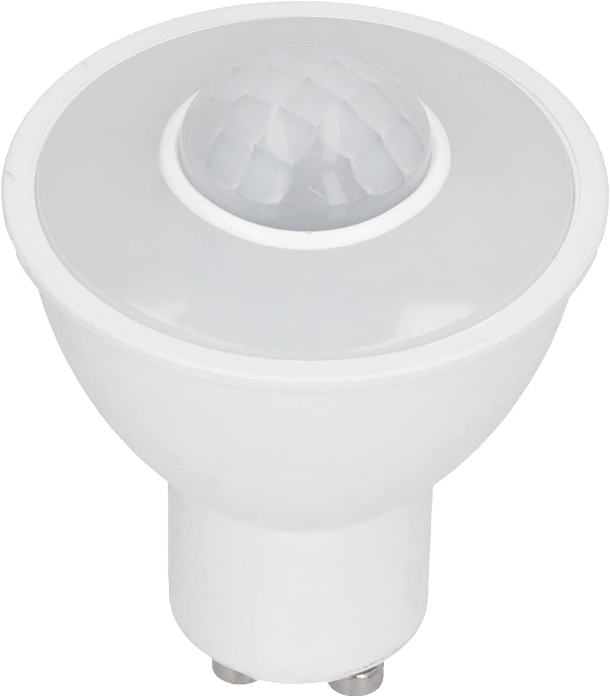 Motion Sensor Light Smart Bulb - Infrared Body Sensing GU10 Bulb, 5W 500LM LED, AC100-240Volt White Light for Indoor Lighting