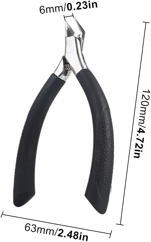 Cuticle Nippers,Thick Toenail Clippers,Toenail Clippers for Ingrown,Precision Toenail Clippers,Ergonomic Finger Nail Clippers for Adults, Seniors, Men and Women