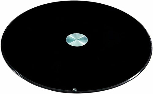 BTOIASYHF Black Dining Table Turntable Tempered Glass 10 mm Thickened Round Glass Turntable for Home Round Table Top 80~100 cm