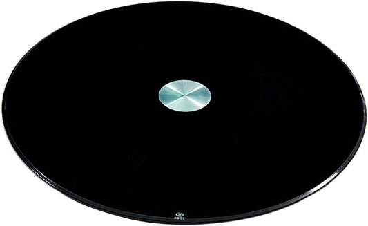 BTOIASYHF Black Dining Table Turntable Tempered Glass 10 mm Thickened Round Glass Turntable for Home Round Table Top 80~100 cm