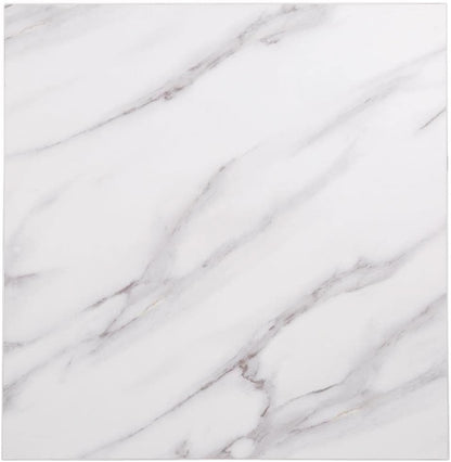 Bolero Marble Effect Square Table Top, 48 mm Height x 600 mm Width x 600 mm Depth