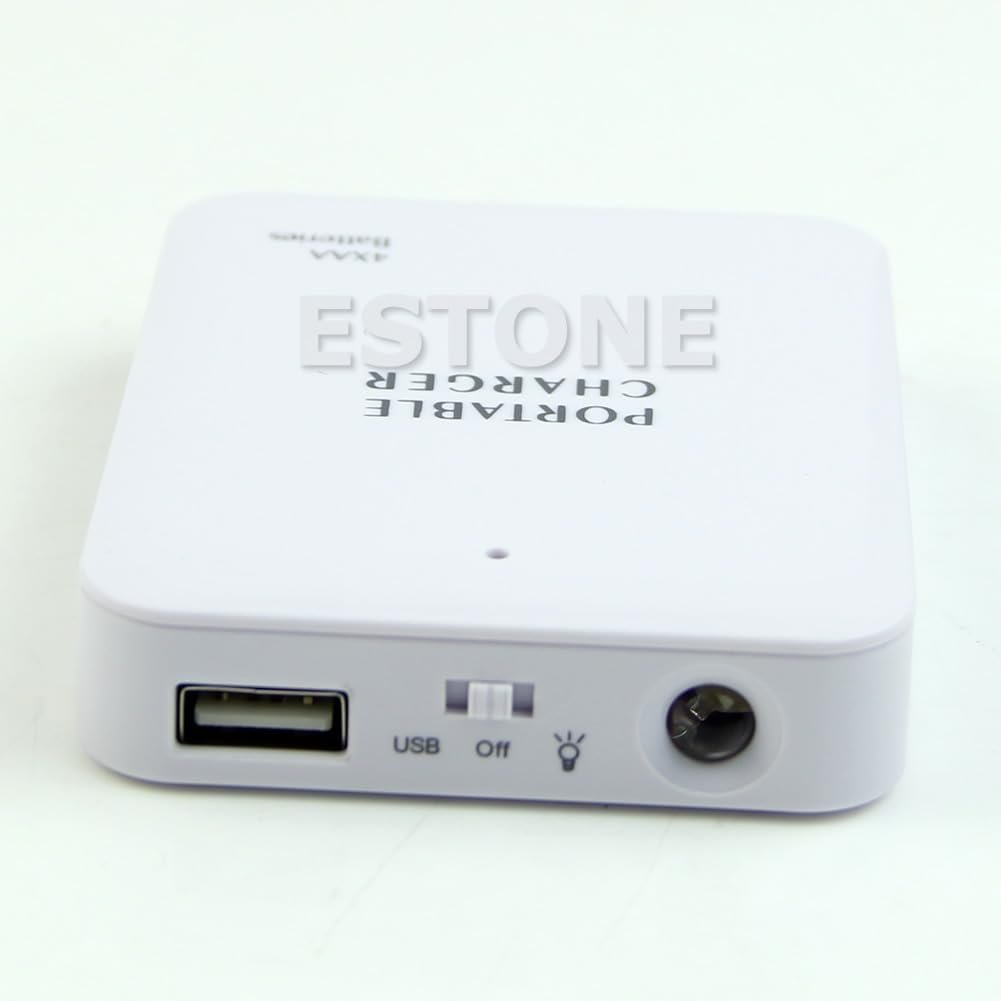 1PC New 4X AA Battery USB Power Bank Emergency Charger for Case for Cell Phone