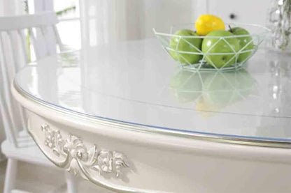 Round Clear Table Protector Round Table Cover Protector Round Table Top Protector Plastic Table Cover Round Table Protector for Dining Room Table (60 inch Diameter,1.0mm Thick)
