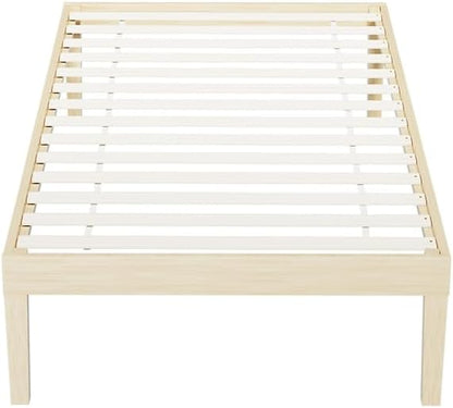 Artiss Single Bed Frame Platform Wooden Timber Frames Beds Base Bedroom Room Decor Home Furniture Oak for Kids, Toddler and Adult, Modern Design with Stable Legs and Storage Space Pine