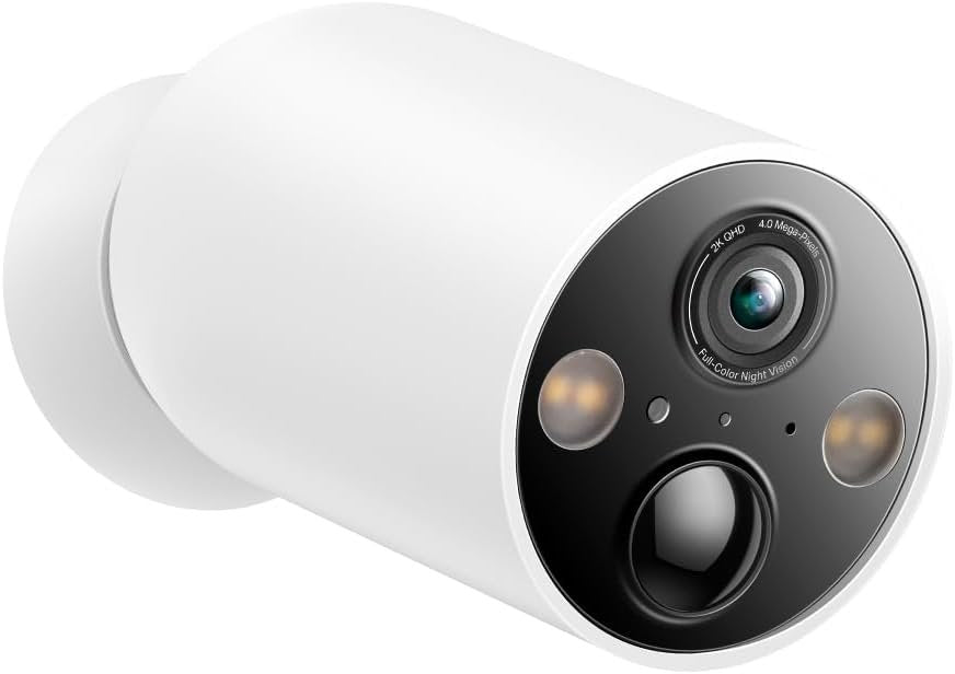 TP-Link Tapo Smart Home Battery-Powered Security Camera, Wireless, 2K QHD, IP66, 10000mAh Battery, 150Â° Super-Wide FOV, Colour Night Vision, AI Detection, microSD Card Slot, App Remote Control (TC85)