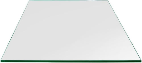 Dulles Glass 24 inch Square Glass Table Top - Tempered - 1/4" Thick Glass Surface, Safe Flat Polished, Eased Corners, Multipurpose for Dining Table, Patio, Coffee and End Table