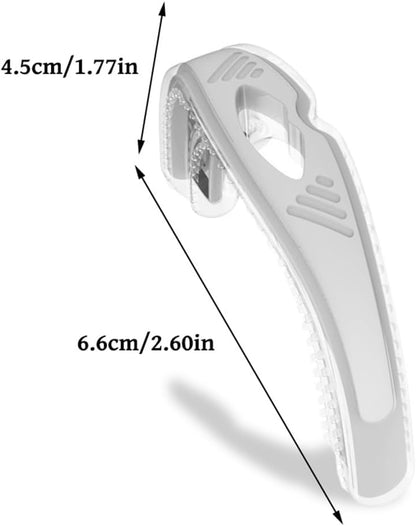 AMSLSIU Dispositivo di russamento da viaggio Tappo di protezione per russare silenzioso Tutore orale professionale Bocca correttiva Aiuto per il sonno Donna Uomo Adulto, Bianco