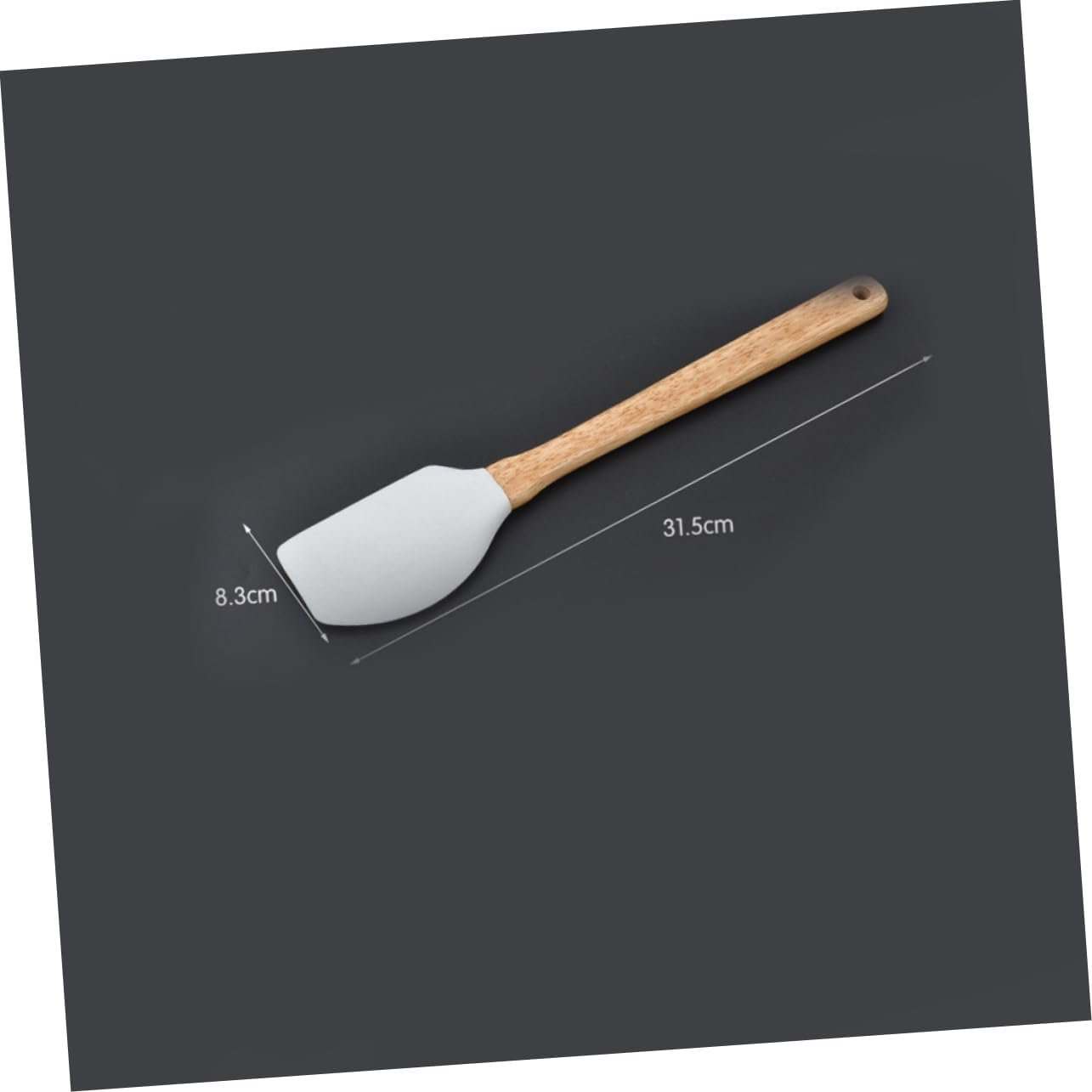 Mikinona Set Da 6 Pezzi set raschietto strumenti di cottura resistenti calore utensili da cucina antiaderenti gadget da cucina pentole Bambù Grey