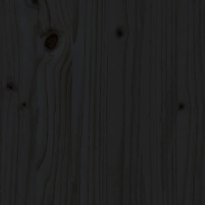 Lechnical Giroletto Nero 150x200 cm in Legno Massello di Pino,Mobili,Letti e Accessori,Letti e telai per Letti